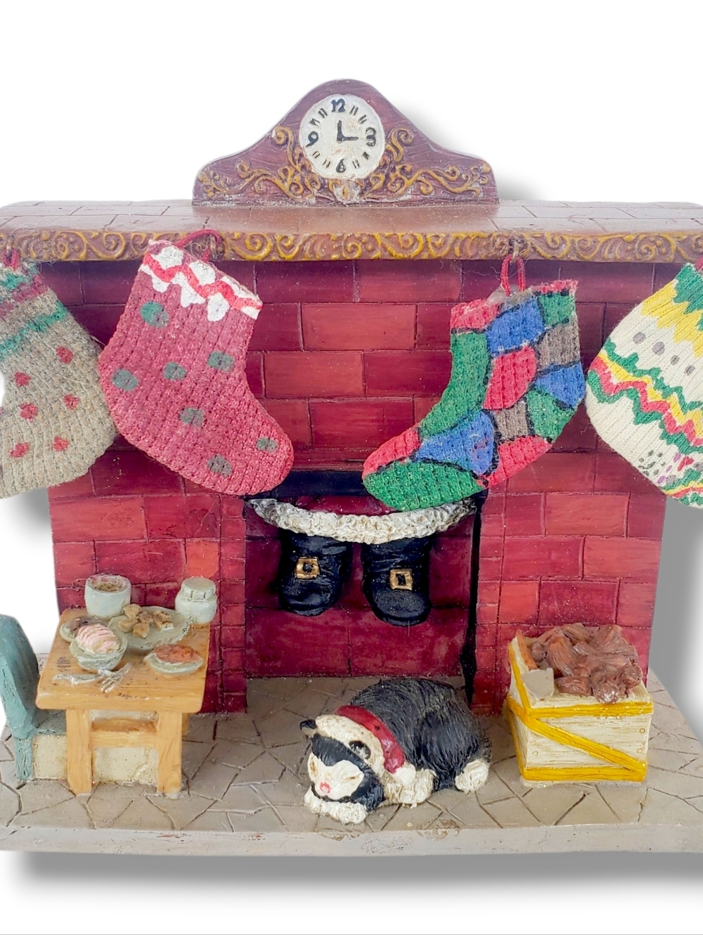 Christopher Radko Night Before Christmas Fire Place Stocking Ornament Base